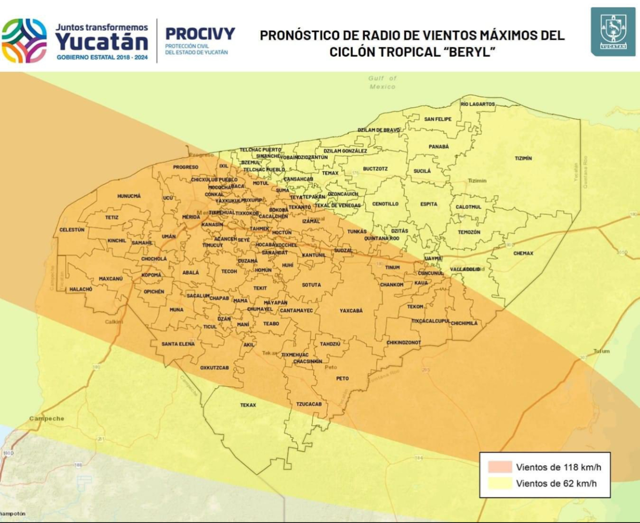 Se esperan vientos intensos en Yucatán Se esperan vientos intensos en Yucatán