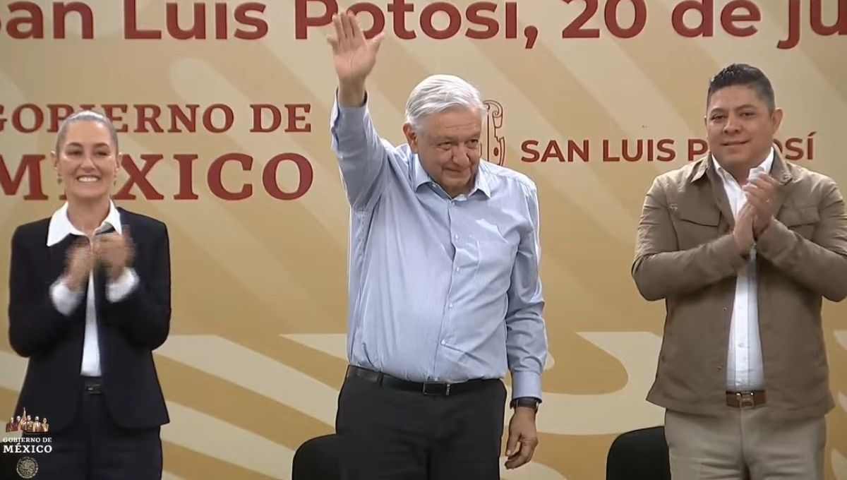 AMLO encabeza en San Luis Potosí el “Balance económico sobre desarrollo industrial y T-MEC”: EN VIVO