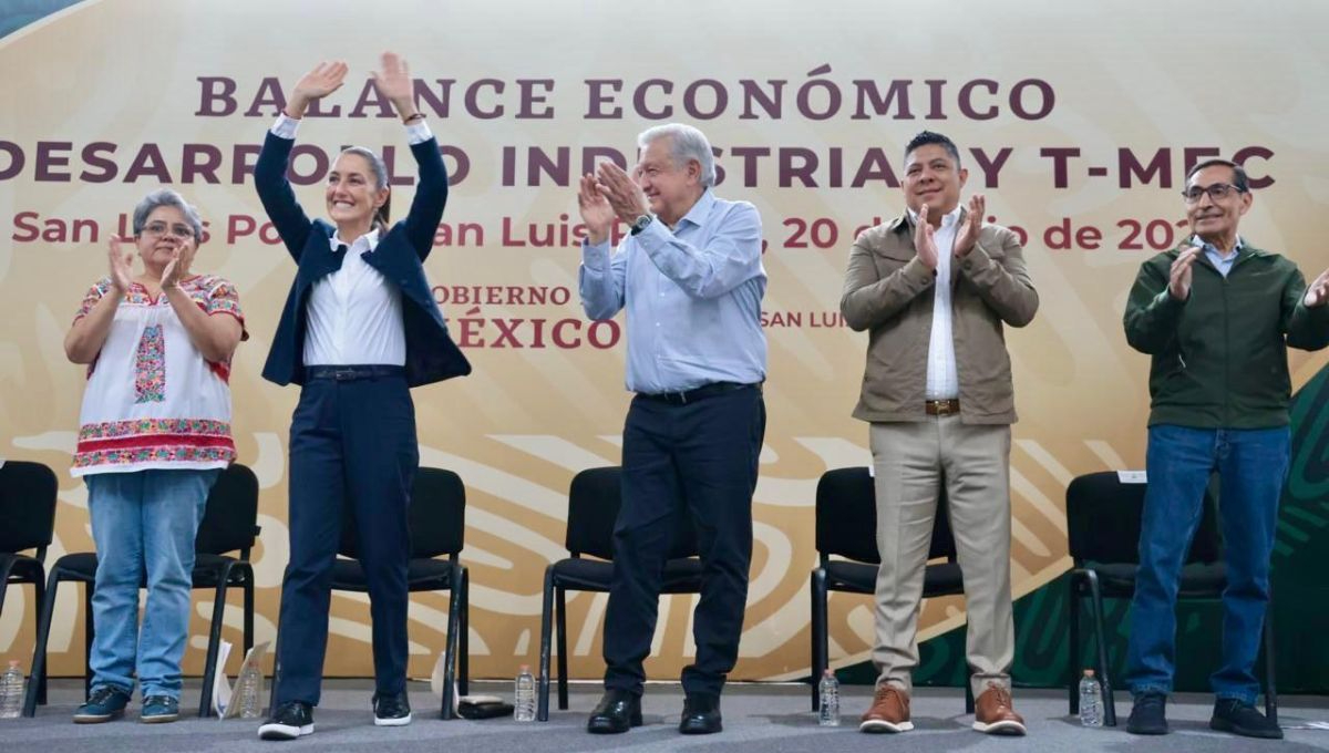 En San Luis Potosí, Claudia Sheinbaum, destacó los logros en la administración de Andrés Manuel López Obrador En San Luis Potosí, Claudia Sheinbaum, destacó los logros en la administración de Andrés Manuel López Obrador