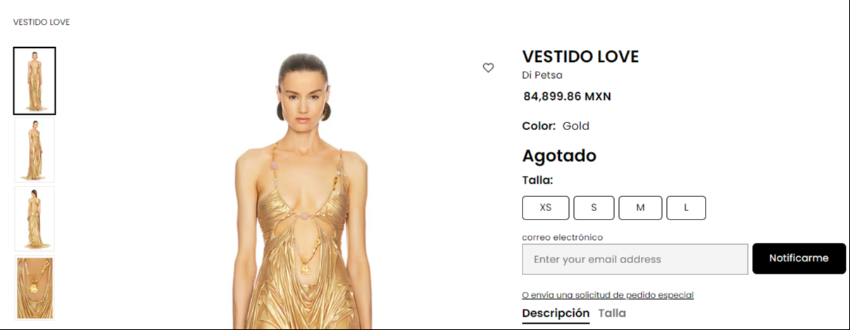 Así luce el vestido de diseñador que usó Galilea Montijo Así luce el vestido de diseñador que usó Galilea Montijo
