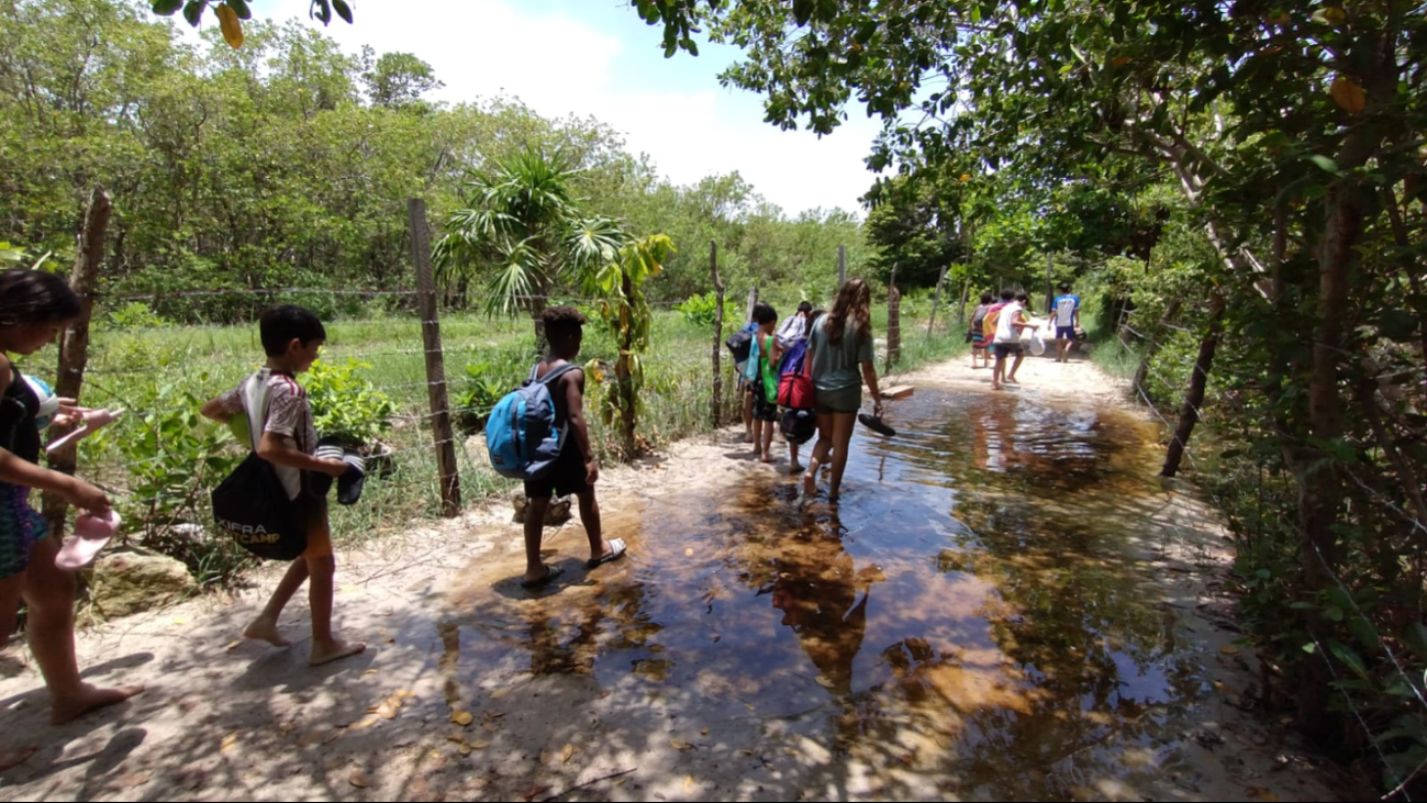 Los visitantes deben tener cuidado al caminar por el sitio Los visitantes deben tener cuidado al caminar por el sitio