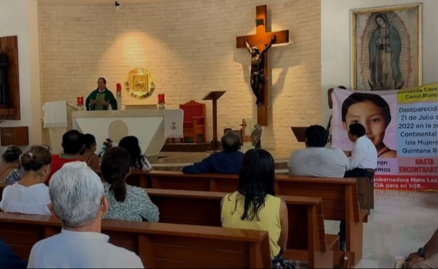 En la capilla San Pío se ofreció una misa, en la que pidieron por su pronta aparición En la capilla San Pío se ofreció una misa, en la que pidieron por su pronta aparición