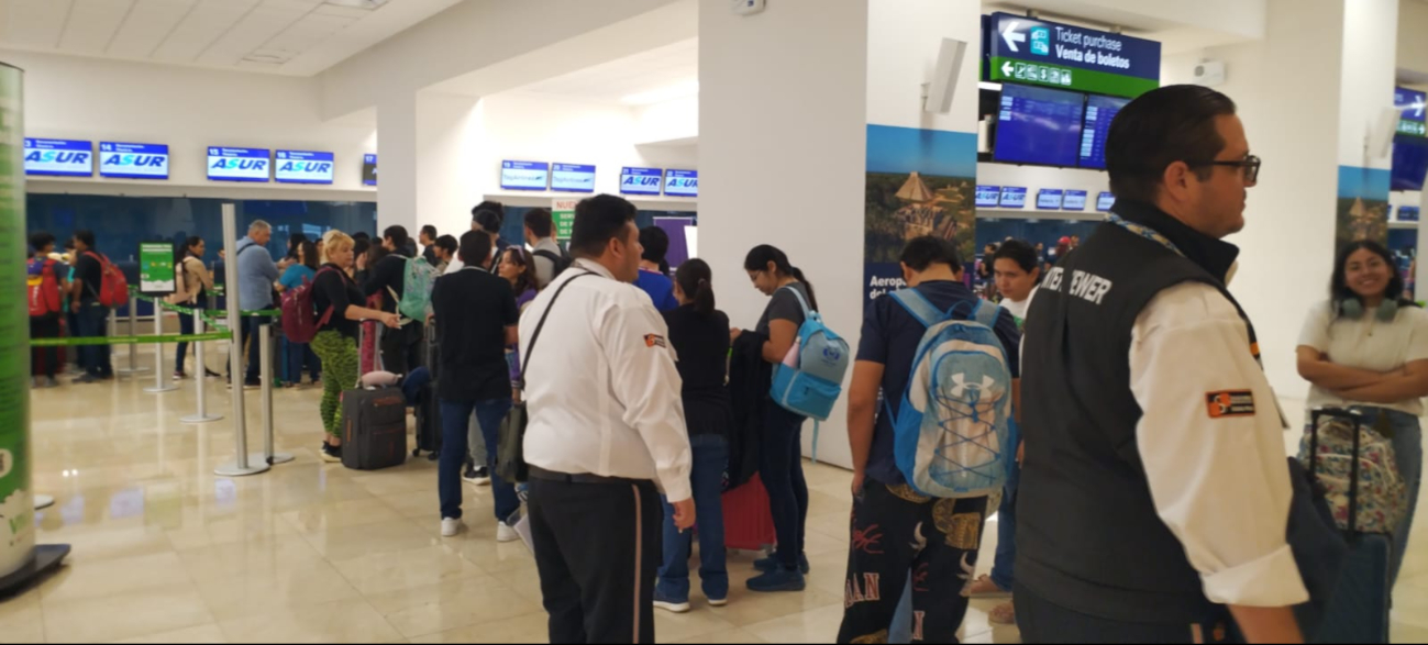 El vuelo se regresó a la CDMX después de llegar a Mérida El vuelo se regresó a la CDMX después de llegar a Mérida