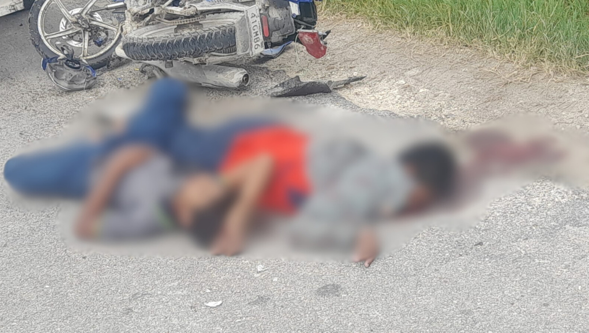 Los menores, primos de apellido Montelongo, viajaban en motocicleta hacia el rancho familiar. Los menores, primos de apellido Montelongo, viajaban en motocicleta hacia el rancho familiar.