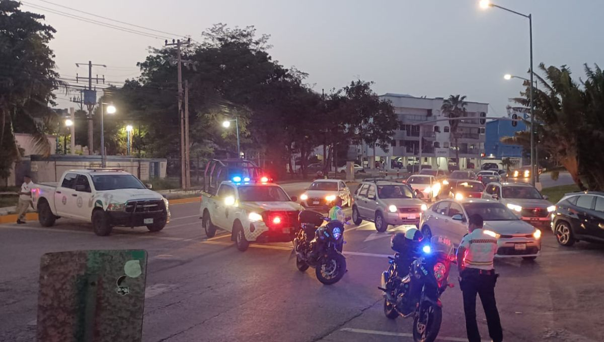 Así luce el tráfico en Cancún, Quintana Roo Así luce el tráfico en Cancún, Quintana Roo