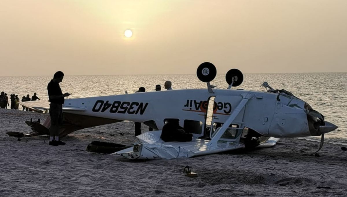 Avioneta se desploma en Ciudad del Carmen, Campeche