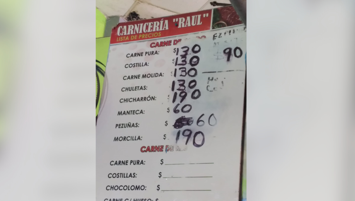 Raúl Novelo, de "Carnicería Raúl", no había incrementado precios en tres años para no afectar a las familias. Raúl Novelo, de "Carnicería Raúl", no había incrementado precios en tres años para no afectar a las familias.