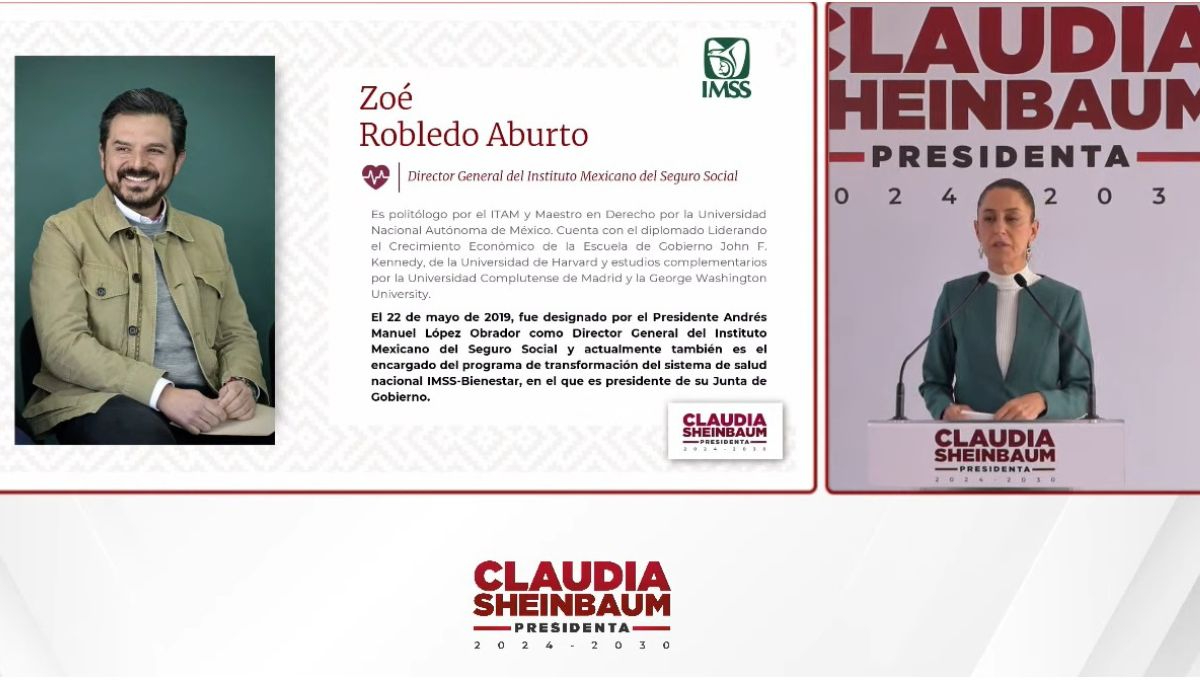 Zoé Robledo se mantendrá al frente del Instituto Mexicano del Seguro Social (IMSS) Zoé Robledo se mantendrá al frente del Instituto Mexicano del Seguro Social (IMSS)