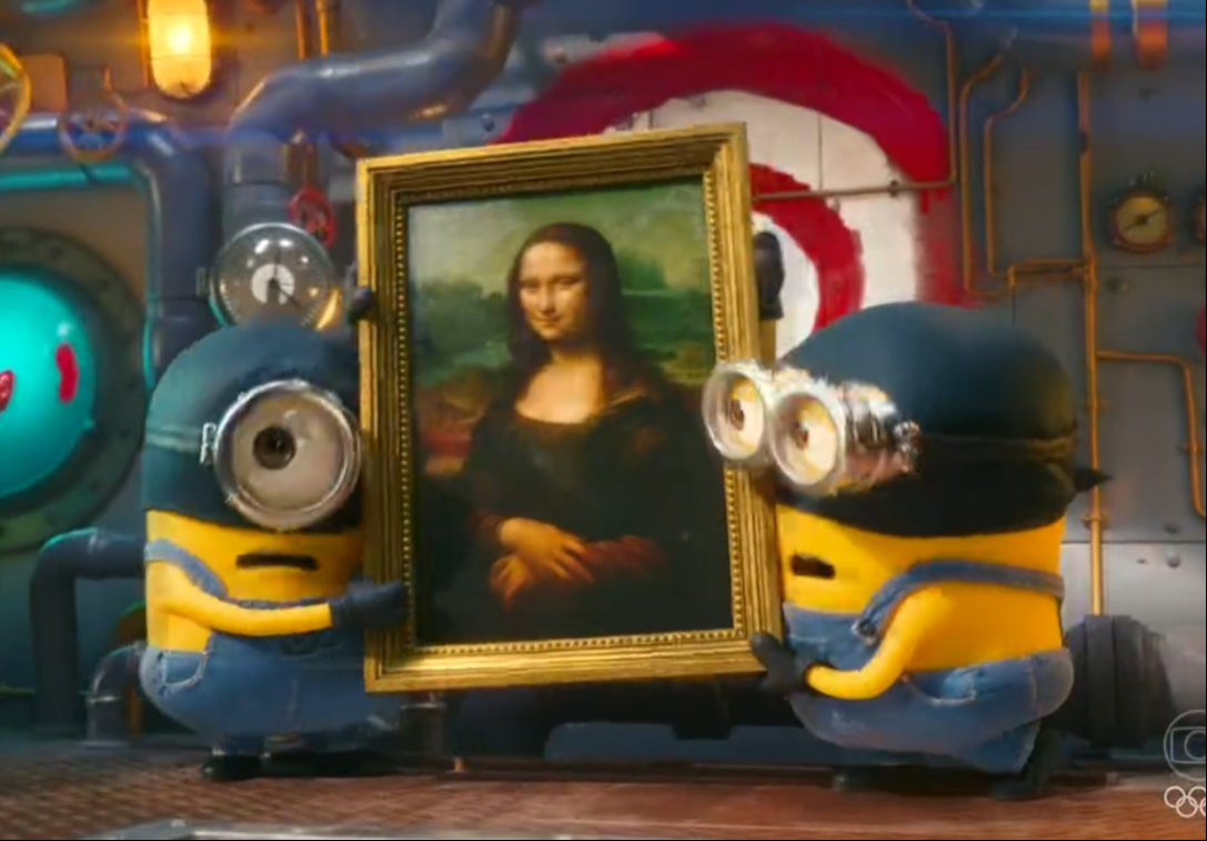 Los Minions convivieron con la Mona Lisa Los Minions convivieron con la Mona Lisa