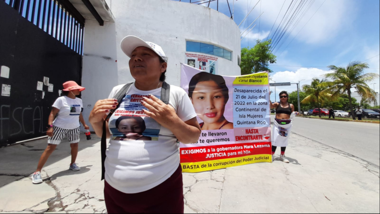 Deysi Blanco (i), madre de la menor, aseguró que Marco Antonio (r) se niega a aceptar que estuvo involucrado en la desaparición de su hija, el 21 de julio del 2022 Deysi Blanco (i), madre de la menor, aseguró que Marco Antonio (r) se niega a aceptar que estuvo involucrado en la desaparición de su hija, el 21 de julio del 2022