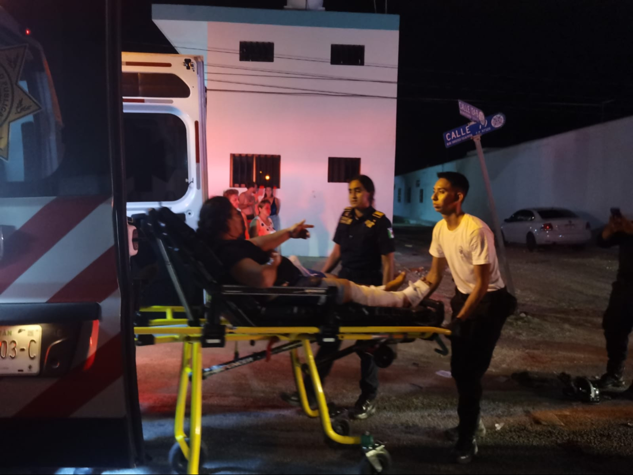 Mujer adulta resultó herida de la tibia Mujer adulta resultó herida de la tibia