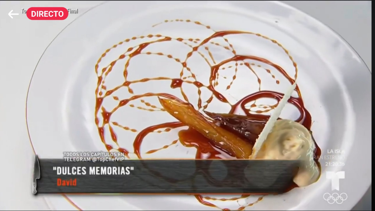 Postre de David Salomón en Top Chef VIP 3 Postre de David Salomón en Top Chef VIP 3