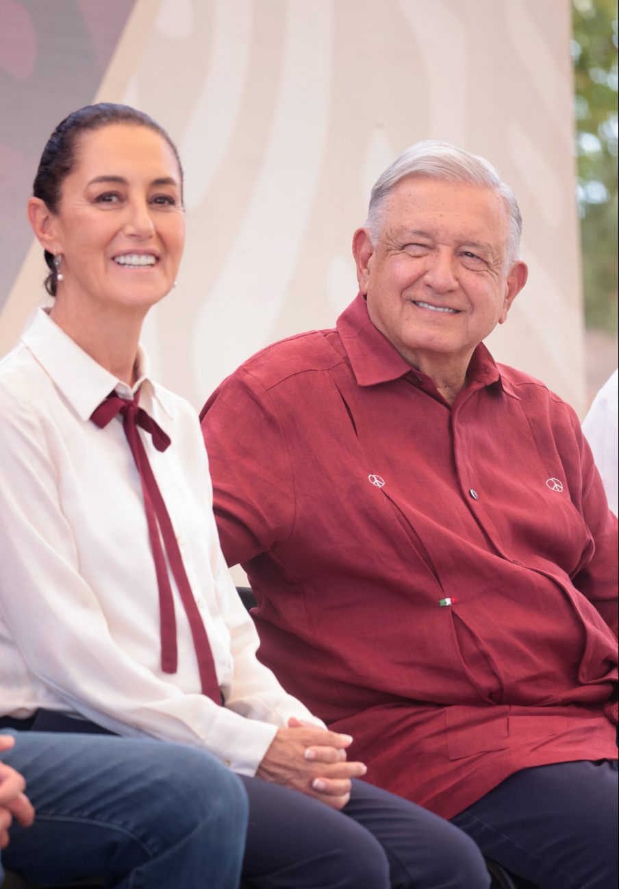 Claudia Sheinbaum y AMLO en Coahuila Claudia Sheinbaum y AMLO en Coahuila