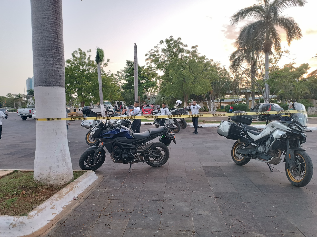 El área fue acordonada por los oficiales en Campeche El área fue acordonada por los oficiales en Campeche