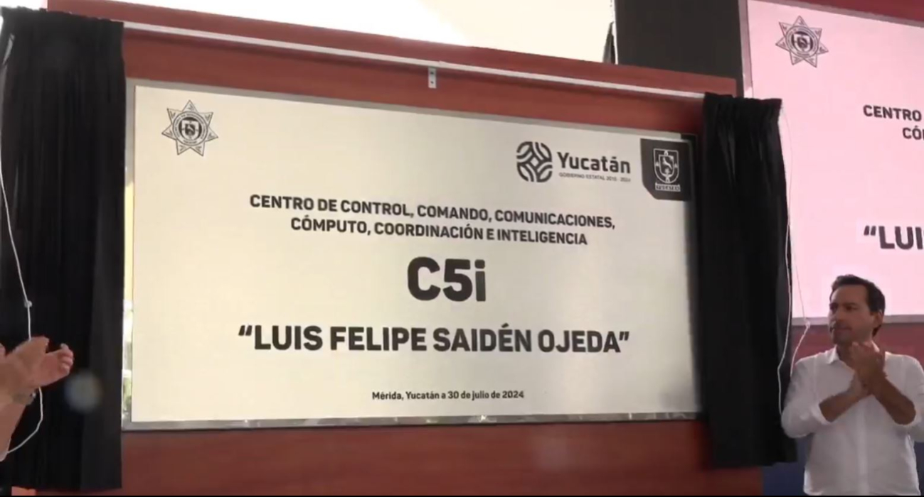 El C5i de la SSP Yucatán recibió el nombre de 'Luis Felipe Saidén', secretario de Seguridad El C5i de la SSP Yucatán recibió el nombre de 'Luis Felipe Saidén', secretario de Seguridad