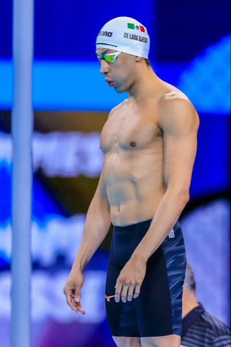 El mexicano tras su prueba en Semifinales de 200 m El mexicano tras su prueba en Semifinales de 200 m