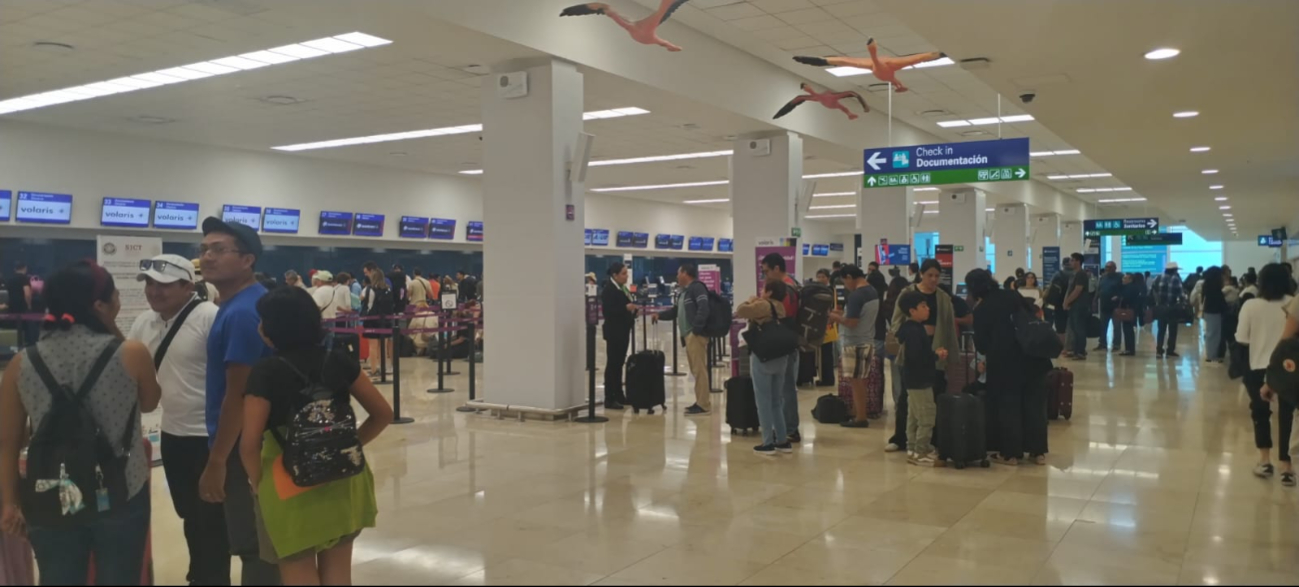 Aeropuerto de Mérida registra cuatro vuelos de salida retrasados