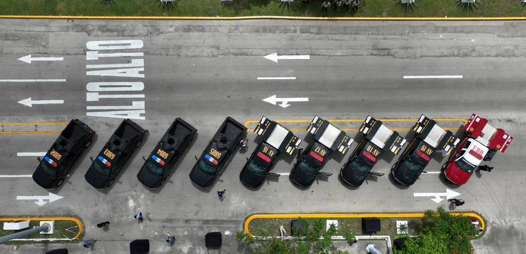 Nuevas camionetas entregadas para la SSP en Yucatán Nuevas camionetas entregadas para la SSP en Yucatán
