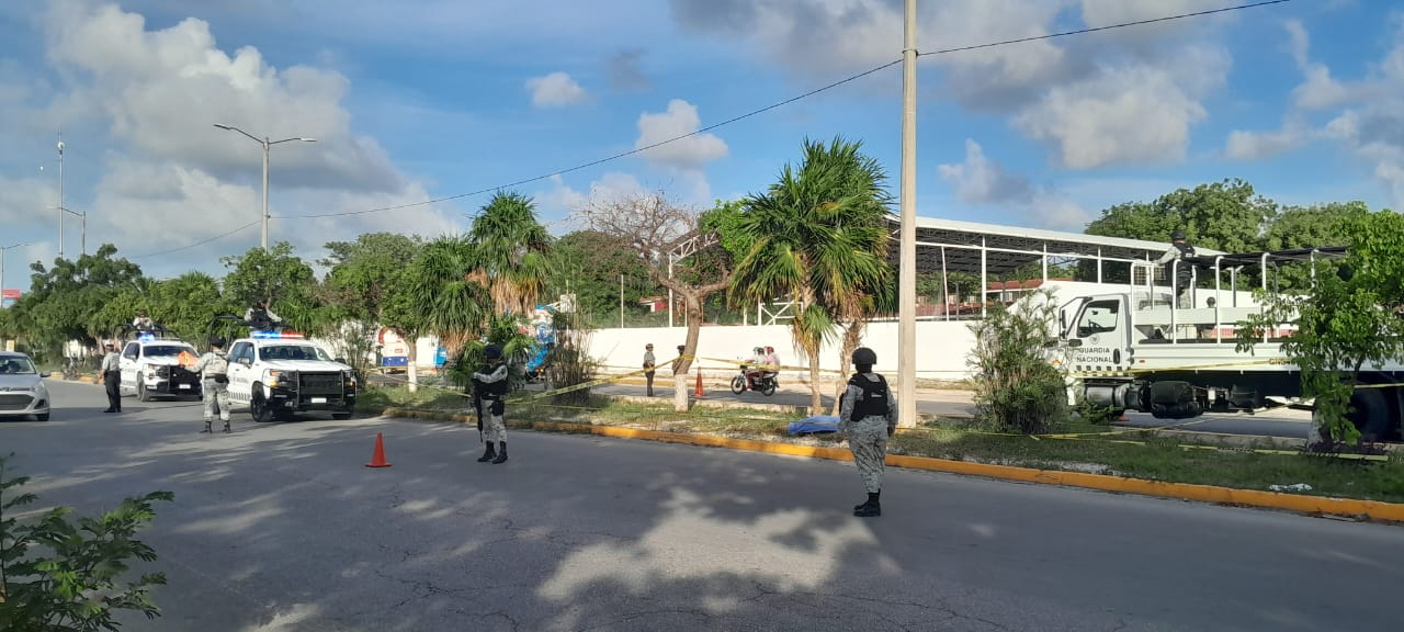 Así luce la zona en Cancún Así luce la zona en Cancún