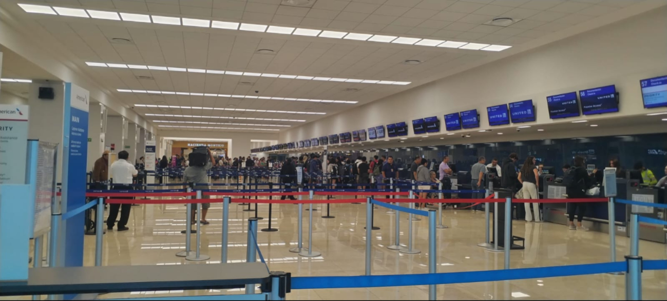 La afluencia de pasajeros se mantiene en el aeropuerto de Mérida La afluencia de pasajeros se mantiene en el aeropuerto de Mérida