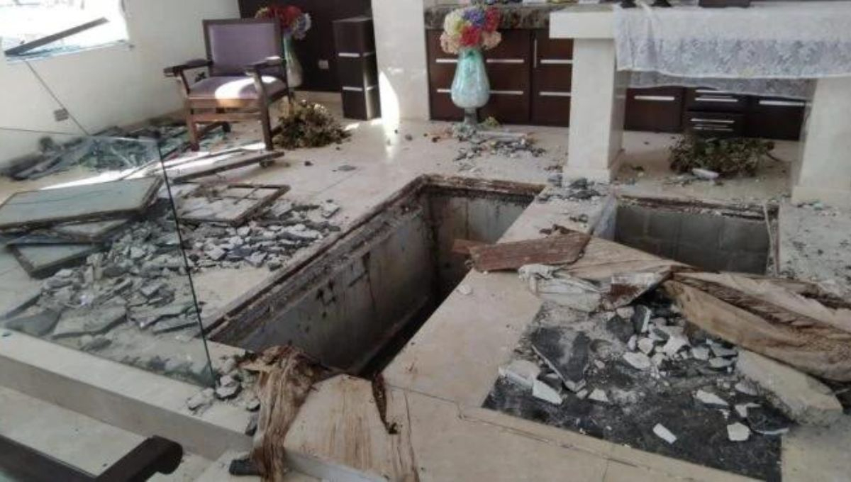 La capilla familiar profanada se encuentra entre las sindicaturas de Quilá y El Dorado en Sinaloa La capilla familiar profanada se encuentra entre las sindicaturas de Quilá y El Dorado en Sinaloa