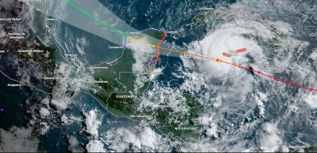 Alerta Naranja ("Peligro alto") para Calkiní, Dzitbalché, Hecelchakán, Tenabo, Hopelchén y Calakmul.