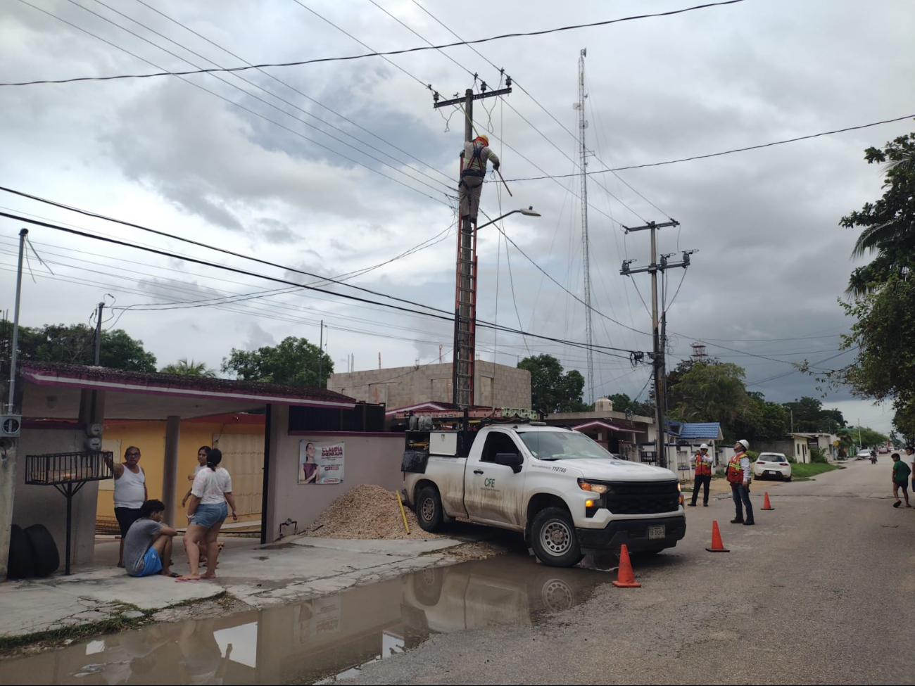Así fueron las gestiones de CFE en Felipe Carrillo Puerto Así fueron las gestiones de CFE en Felipe Carrillo Puerto