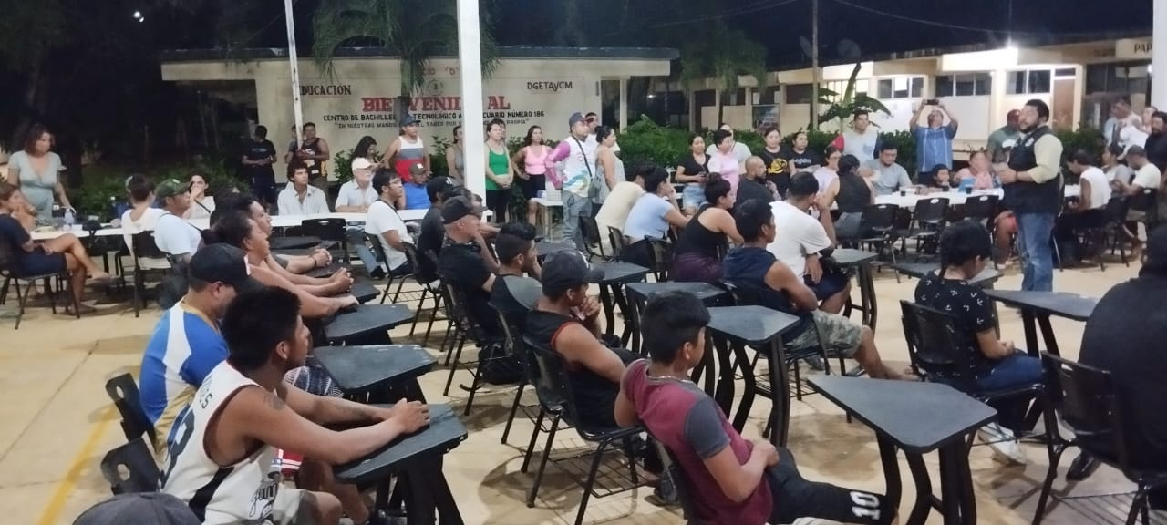 Así lucen los refugios en Kantunilkín, Quintana Roo Así lucen los refugios en Kantunilkín, Quintana Roo