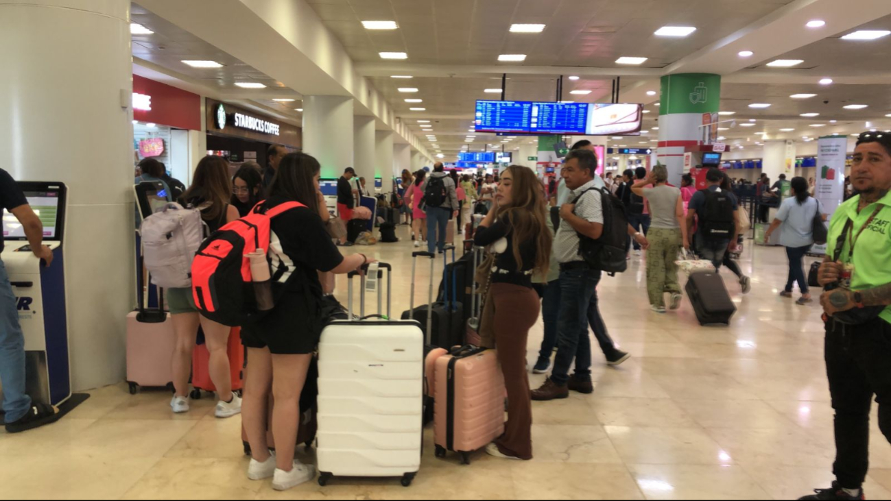 El aeropuerto de Cancún señaló que la terminal no es un refugio El aeropuerto de Cancún señaló que la terminal no es un refugio
