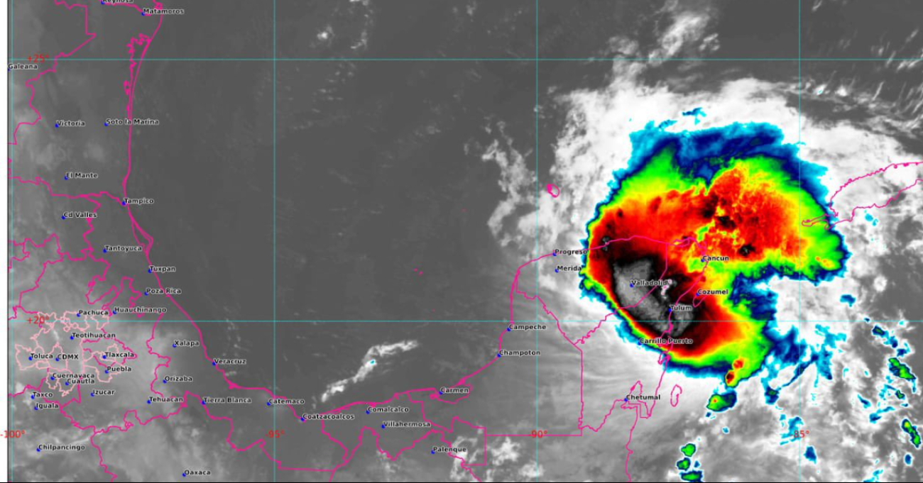 Huracán Beryl en vivo: toca tierra en Tulum 