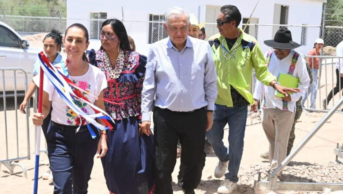 Claudia Sheinbaum recibió el bastón de mando por parte del pueblo Seri Claudia Sheinbaum recibió el bastón de mando por parte del pueblo Seri