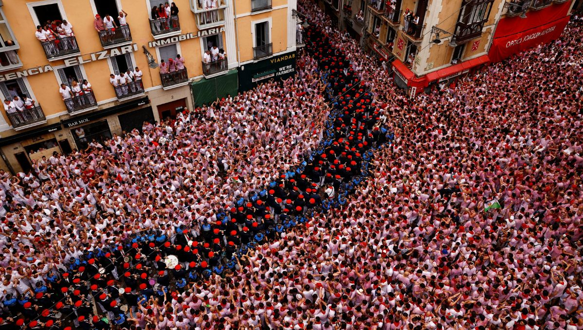 Este sábado arrancaron las tradicionales fiestas de San Fermín en Pamplona, España Este sábado arrancaron las tradicionales fiestas de San Fermín en Pamplona, España
