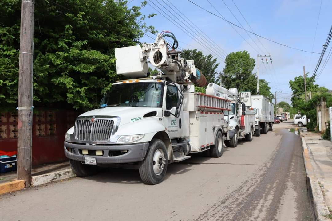 CFE prepara plan en la Península de Yucatán ante la amenaza de la Tormenta Tropical Sara