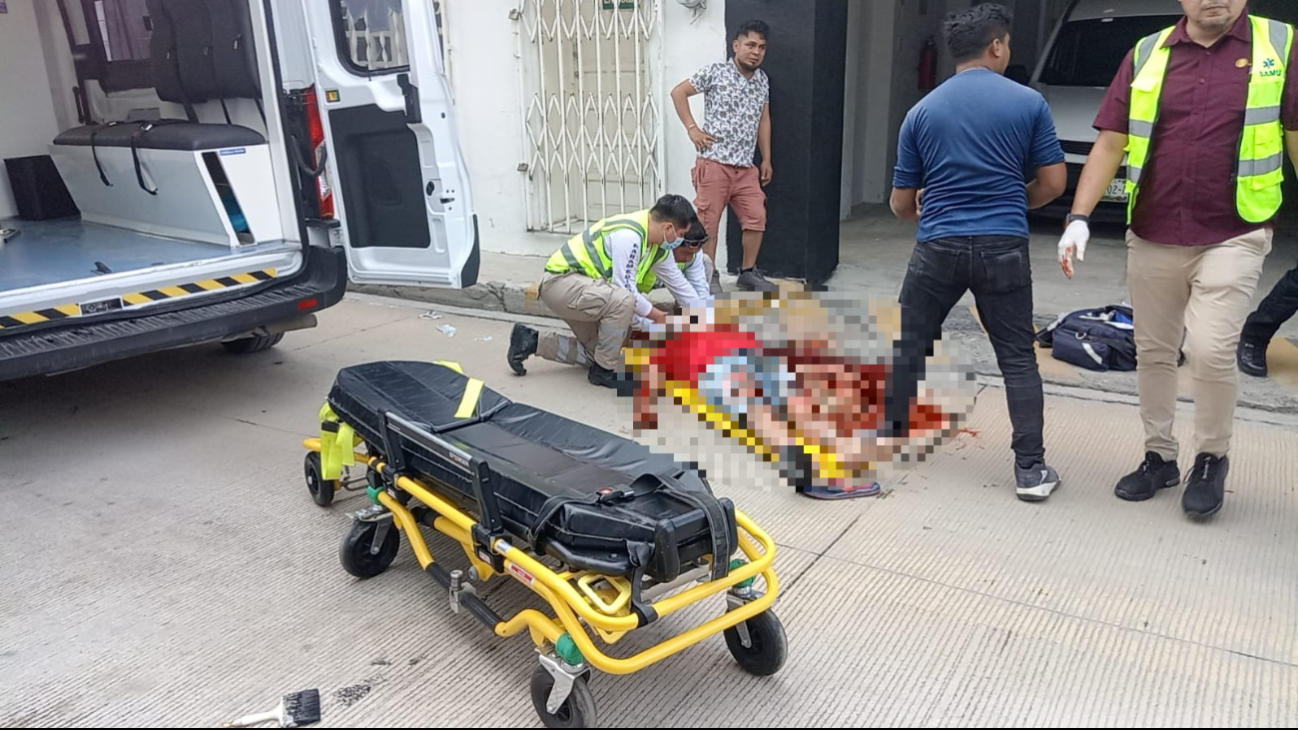 Paramédicos lo trasladaron al hospital en Campeche