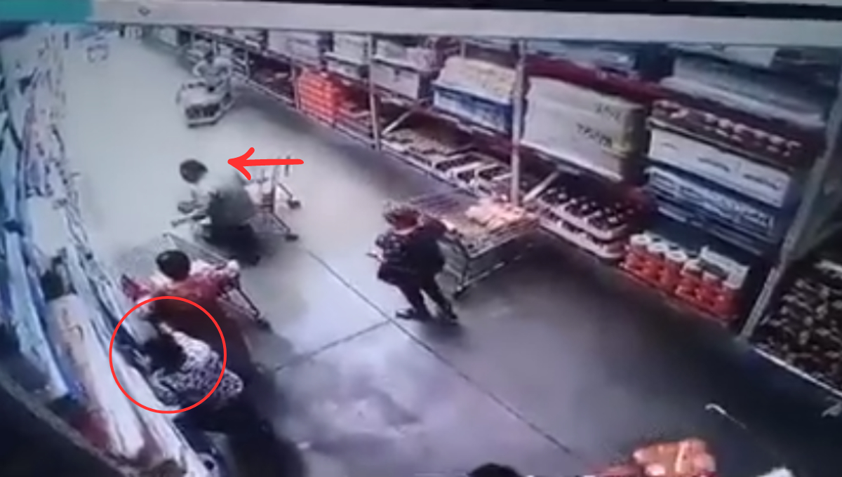   ¡Cuidado comprador! Así te pueden robar “montachoques” en supermercados: VIDEO   