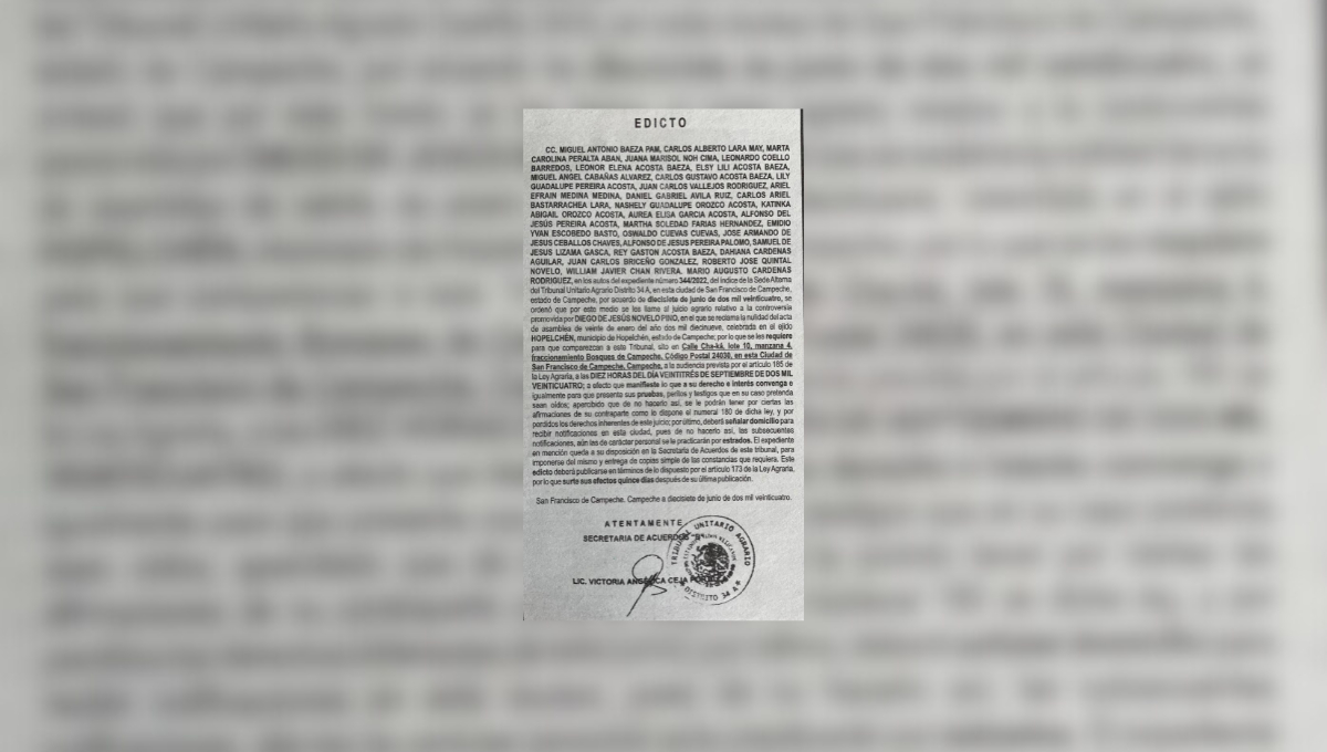 La audiencia de comparecencia, según el expediente 344/2022, será el 23 de septiembre a las 10 horas, con varias personas citadas. La audiencia de comparecencia, según el expediente 344/2022, será el 23 de septiembre a las 10 horas, con varias personas citadas.