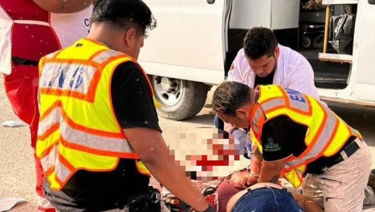 Motociclista muere atropellada por un volquete en Chetumal