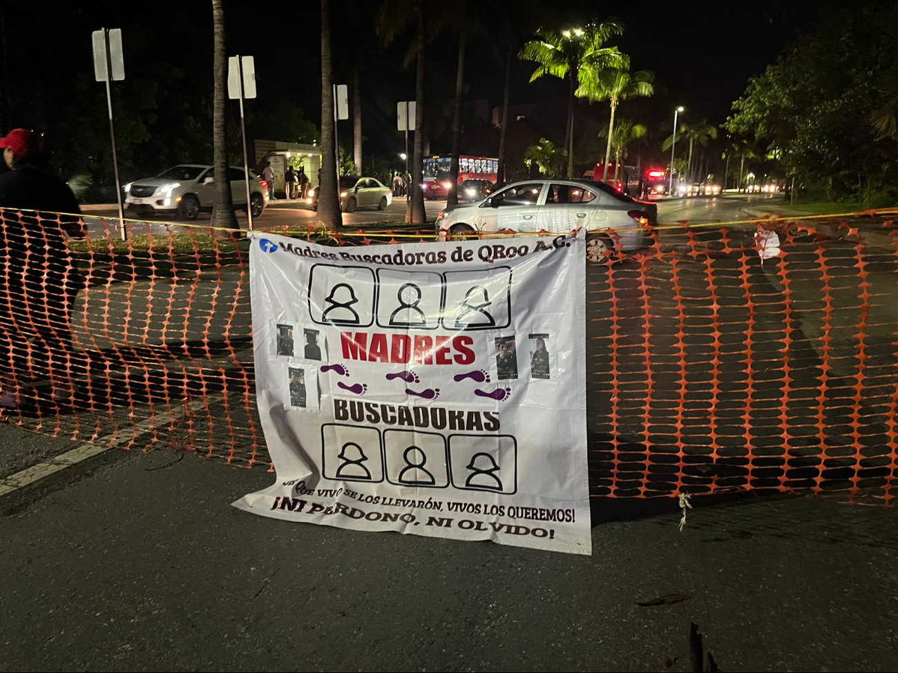 Madres Buscadoras de Quintana Roo se manifiestan en la zona hotelera