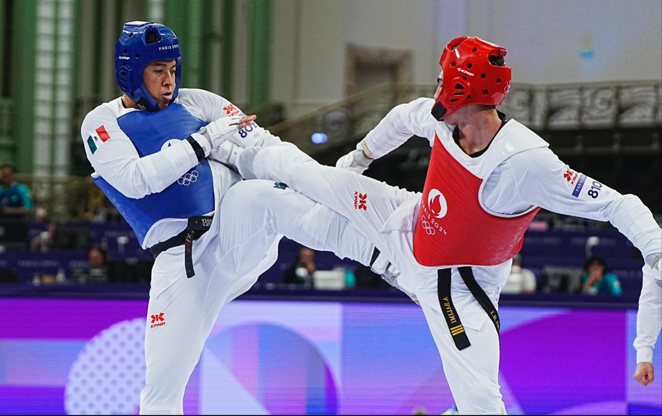 Carlos Sansores queda eliminado en Cuartos de final de Taekwondo  en París 2024