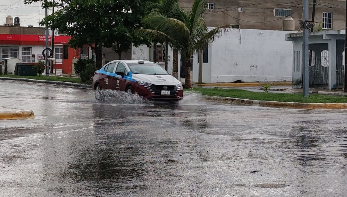 Así lucían los encharcamientos en Campeche Así lucían los encharcamientos en Campeche