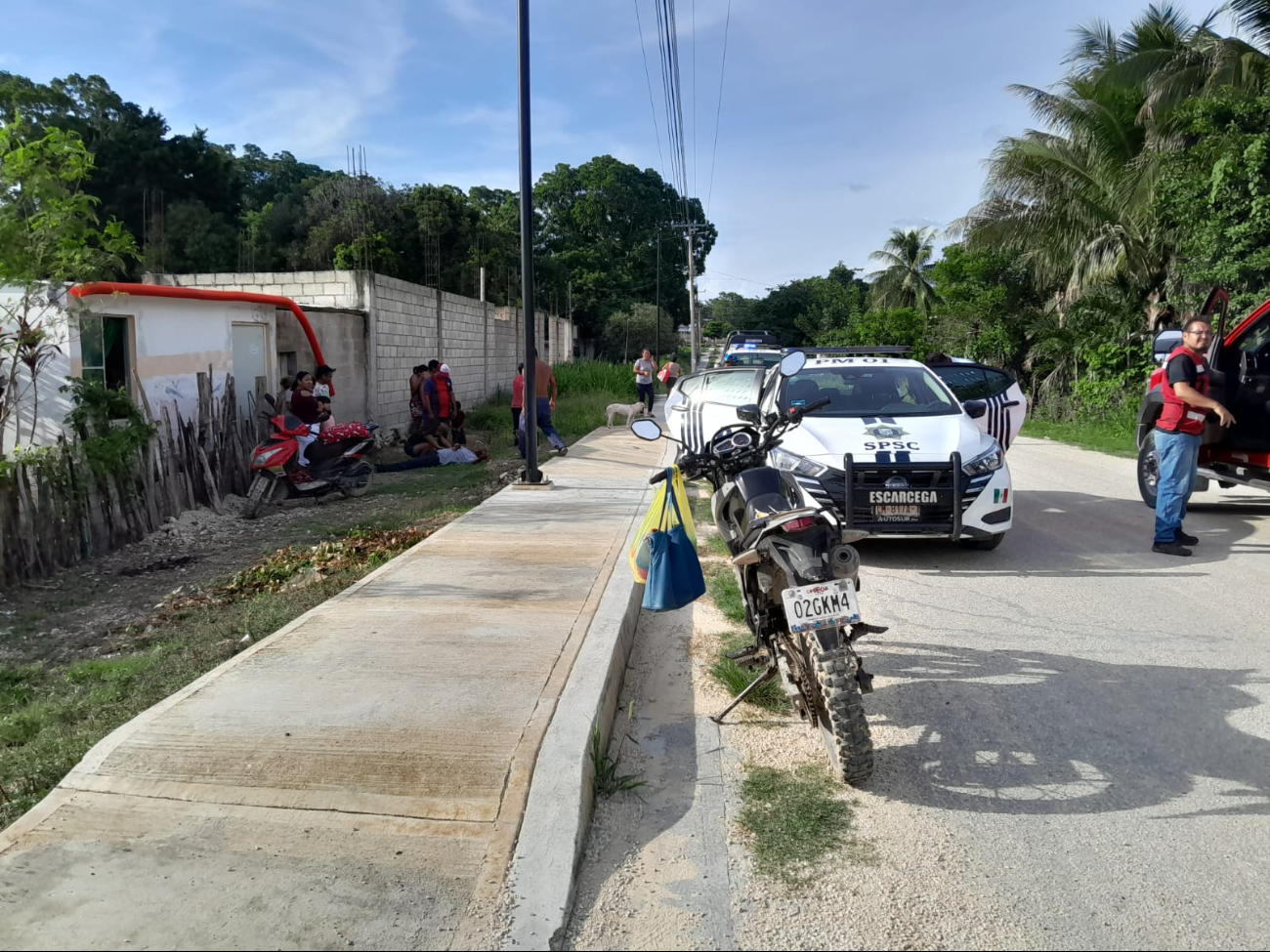 Fue atendido por vecinos del lugar Fue atendido por vecinos del lugar