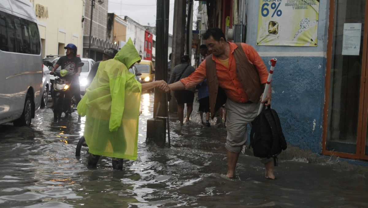 Así lucen las inundaciones en Mérida