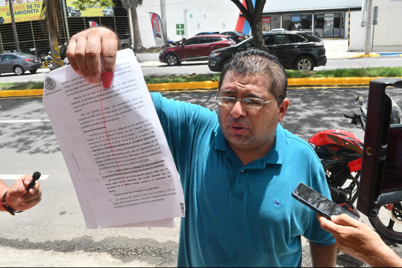 José García Chan presentará una queja ante la Judicatura Federal por la inacción de los secretarios del Juzgado Primero de Distrito del Estado de Campeche.