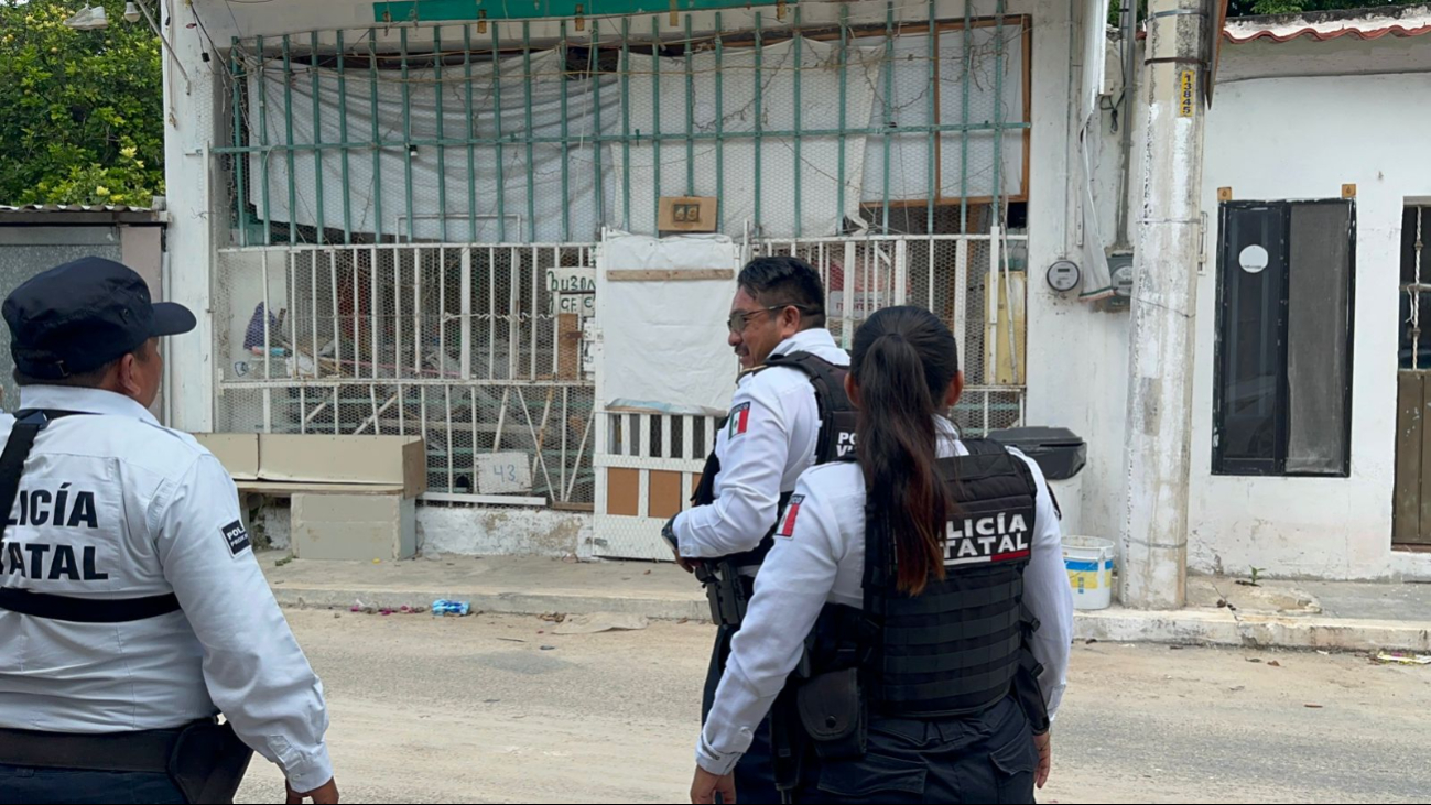 Elementos policíacos arribaron al lugar ante el llamado Elementos policíacos arribaron al lugar ante el llamado