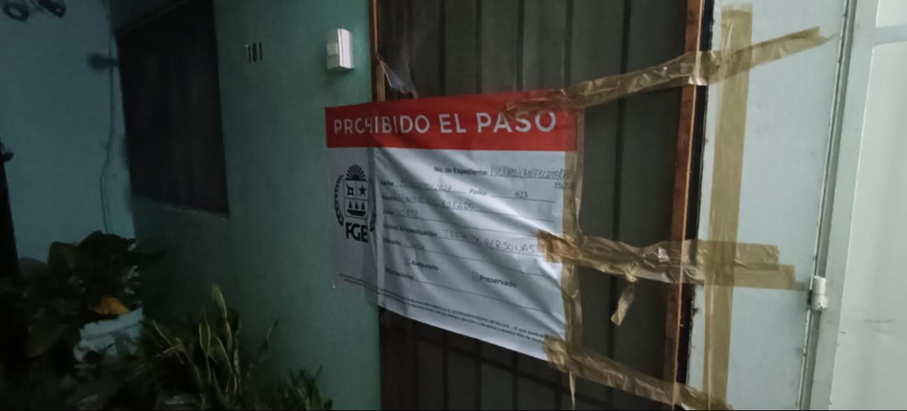 El departamento fue asegurado por la FGE El departamento fue asegurado por la FGE