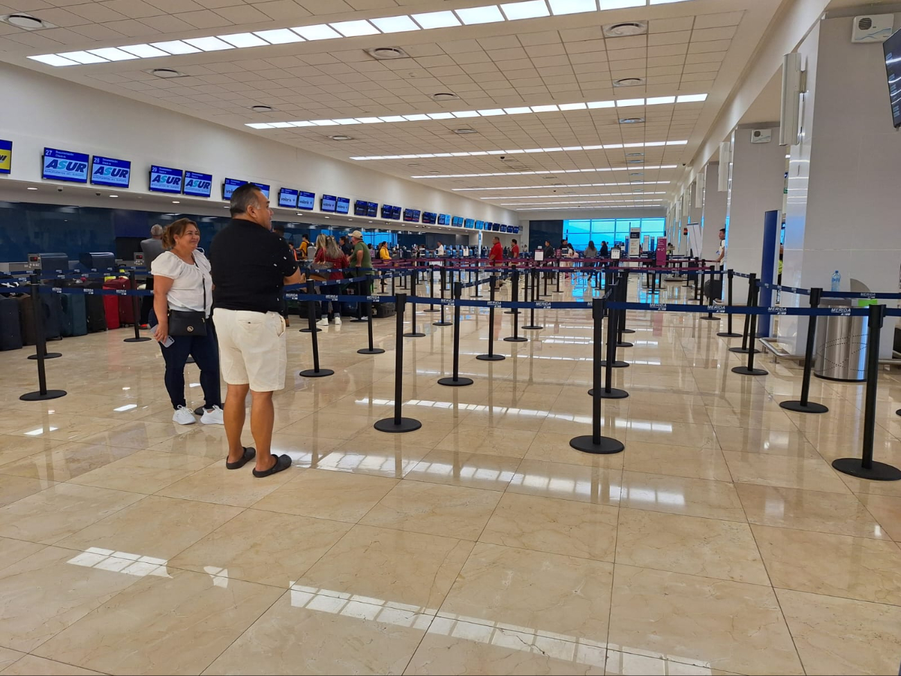 El resto de los vuelos en el aeropuerto de Mérida no registraron afectaciones El resto de los vuelos en el aeropuerto de Mérida no registraron afectaciones