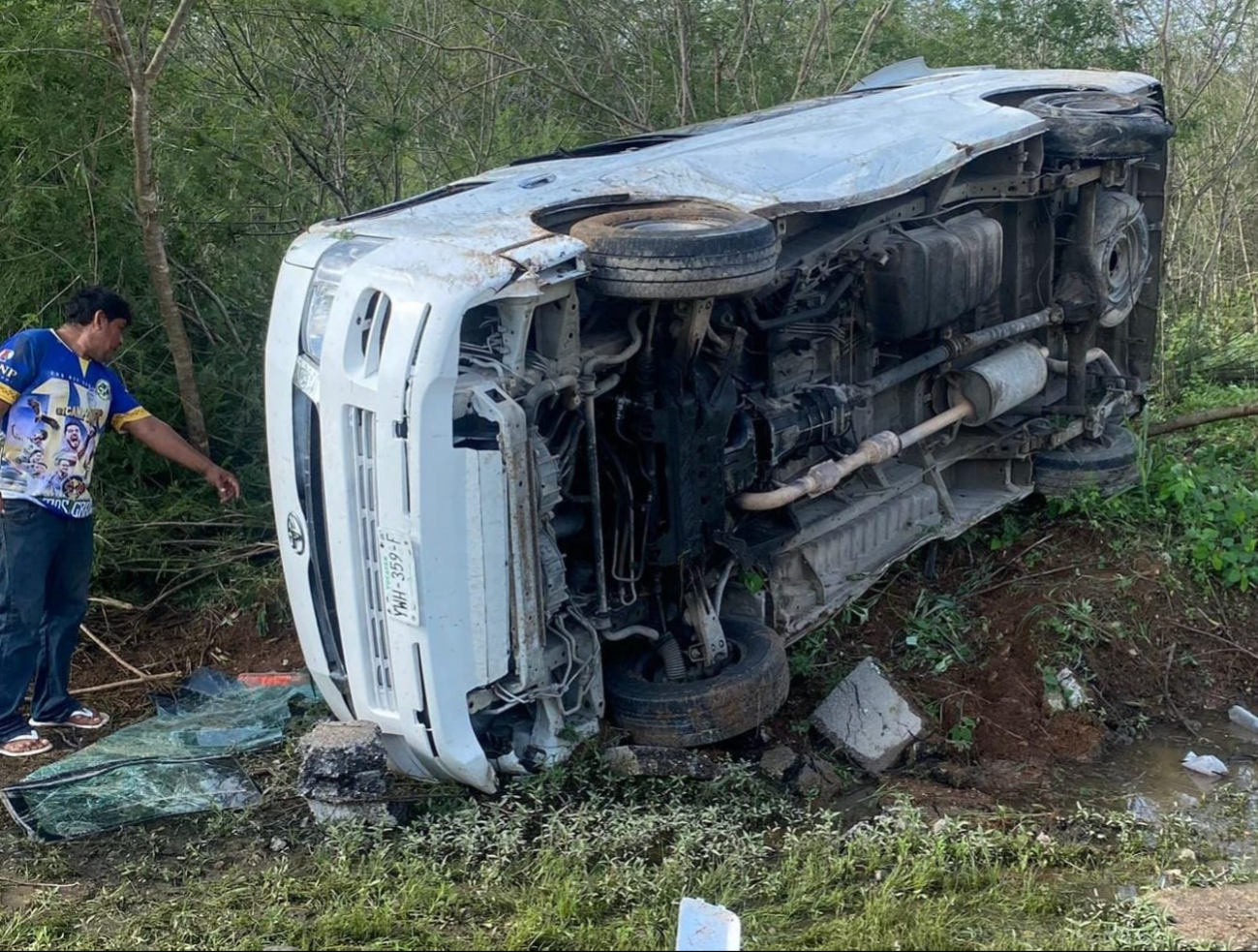 Los albañiles presentaron golpes y lesiones Los albañiles presentaron golpes y lesiones