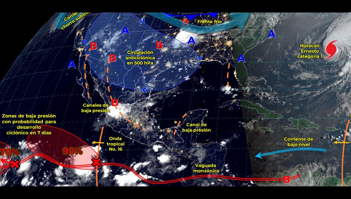 El monzón mexicano provocará condiciones meteorológicas severas en diversas regiones del país El monzón mexicano provocará condiciones meteorológicas severas en diversas regiones del país
