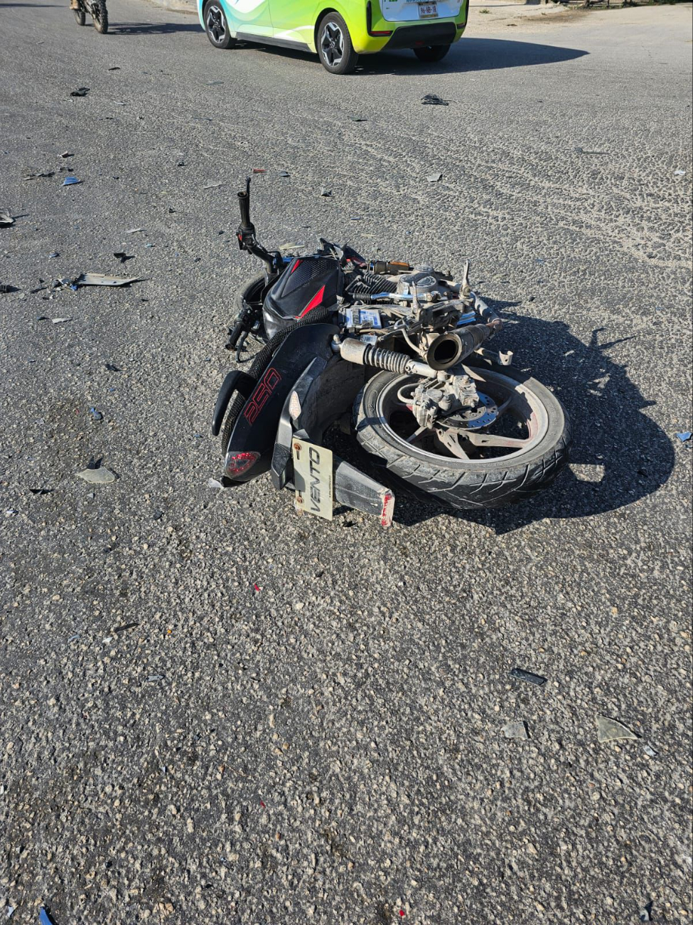 El motociclista presentó graves lesiones tras el choque El motociclista presentó graves lesiones tras el choque