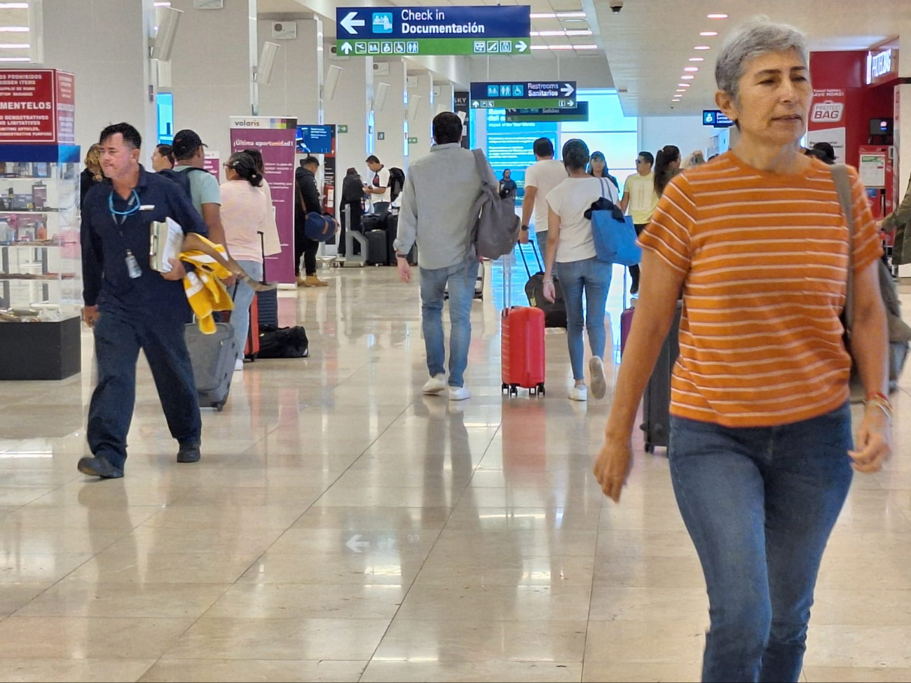 Hay una ligera movilización de pasajeros en el aeropuerto de Mérida Hay una ligera movilización de pasajeros en el aeropuerto de Mérida